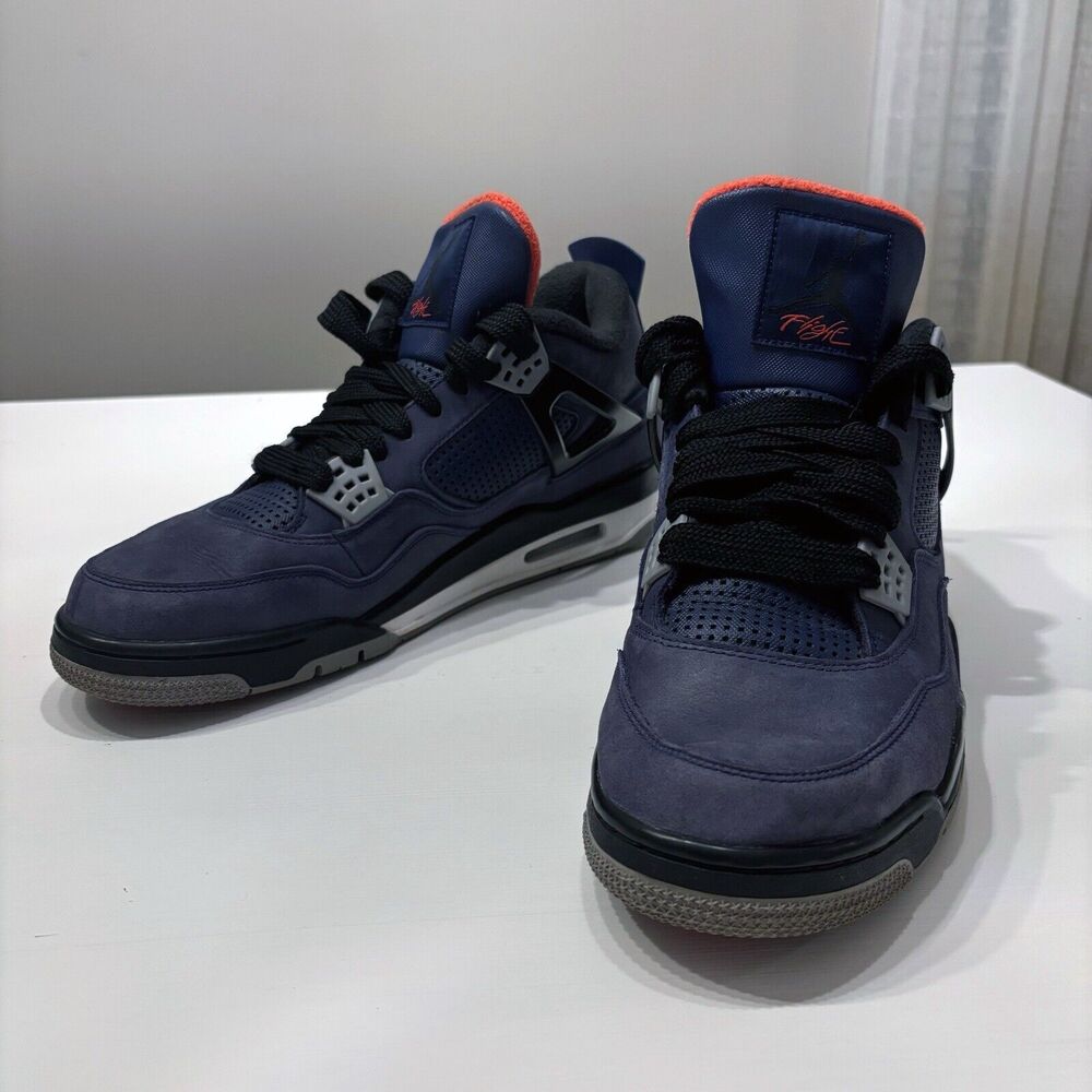 Nike Air Jordan 4 Men’s Retro Winterized Loyal Blue Sneakers‎ Size 14 CQ9597-401